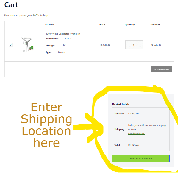 FAQ Shipping