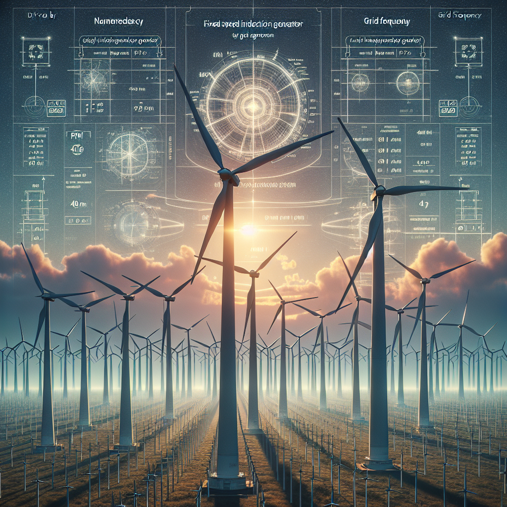 The original towers, known as FSIG (Fixed Speed Induction Generators), were controlled by the grid frequency and rotated at a constant speed of 15rpm for 50hz and 20rpm for 60hz. Utility Horizontal Axis Wind Turbines (HAWT) are designed to operate at a single RPM to generate power at the grid frequency, which is why all turbines in a wind farm will be turning at the same speed. Utility HAWTs are designed to operate at 50 km/h (13-14 m/s) to achieve their nameplate power output.