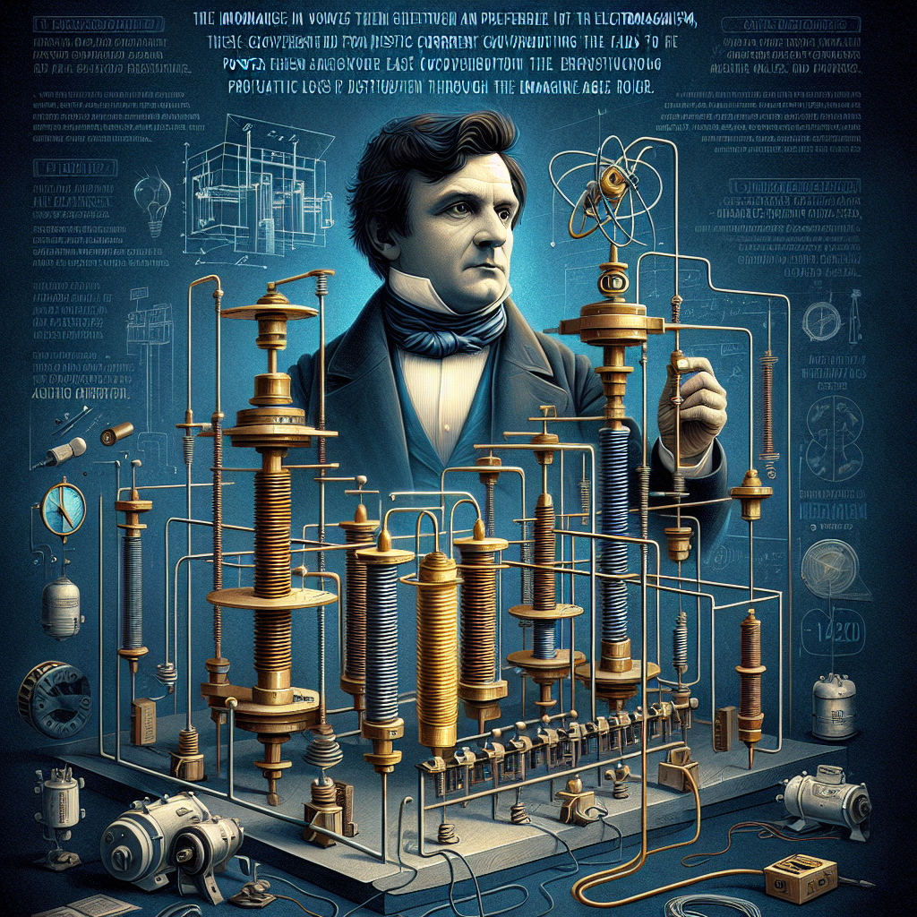 André-Marie Ampère, a French physicist and mathematician, played a significant role in the development of electromagnetism. In 1820, he demonstrated that an electric current flowing through a coil of wire could deflect a nearby magnetic compass needle. The primary reason why Alternating Current (AC) was preferred and Direct Current (DC) was phased out is largely due to transformers. A ground-breaking technology based on the principles of electromagnetism originally discovered by Ampere. Transformers, with their high efficiency and reliable solid-state non-moving components, enabled the easy conversion of AC voltage from high to low and vice versa. This enabled power to be generated at a specific voltage and then transformed to a higher voltage for transmission through power lines, reducing power loss during long-distance distribution. Additionally, AC\'s ability to drive rotating machinery played a crucial role in the advancement of industries and manufacturing processes during the ensuing Machine Age.